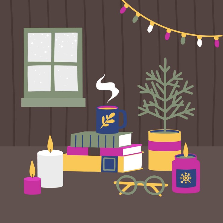 Free Vector hand drawn a/w colours illustration