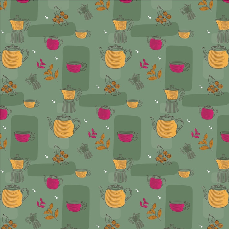 मुफ़्त वेक्टर hand drawn a w colours pattern design