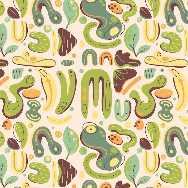 Free vector hand drawn a/w colours pattern