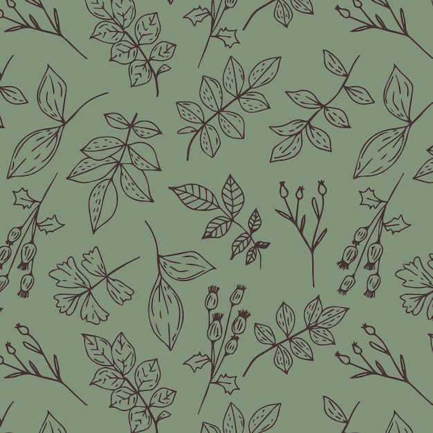 Free vector hand drawn a/w pattern illustration design