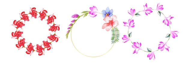 Free vector hand drawn watercolor floral art