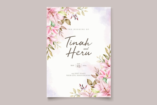 hand drawn watercolor floral and leaves background frame design