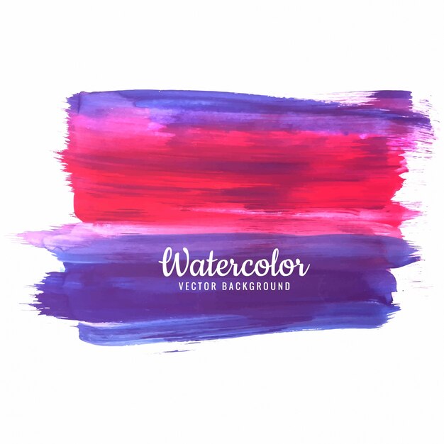 Hand drawn watercolor stroke colorful shade design