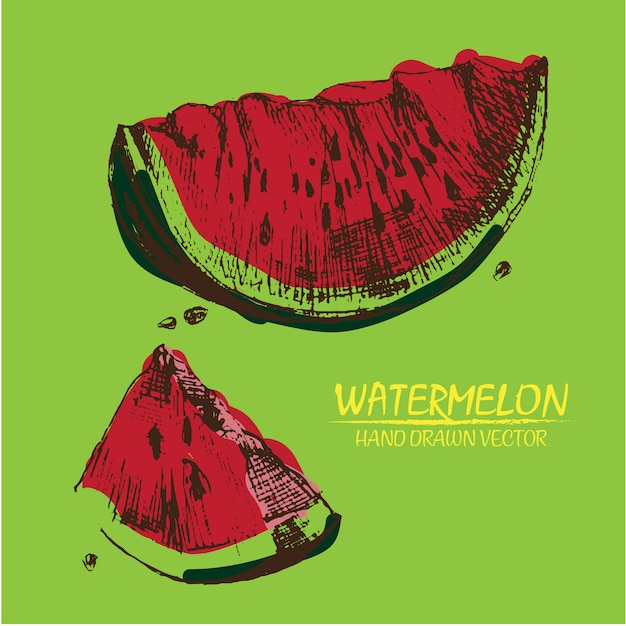 Hand drawn watermelon design