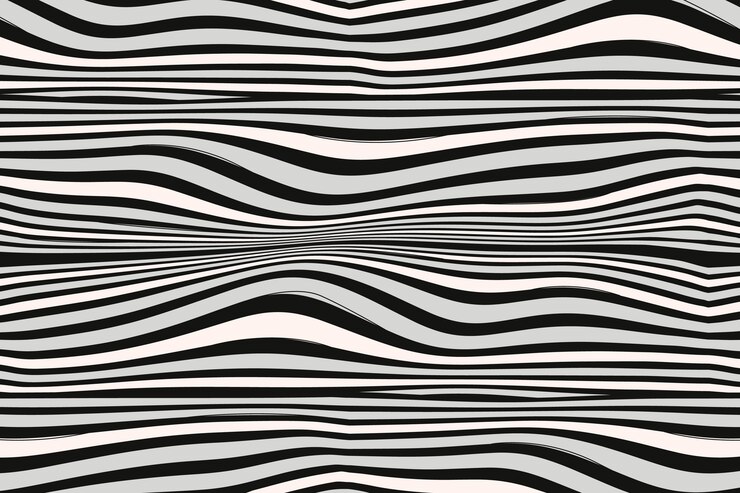 Free Vector hand drawn wavy pattern design