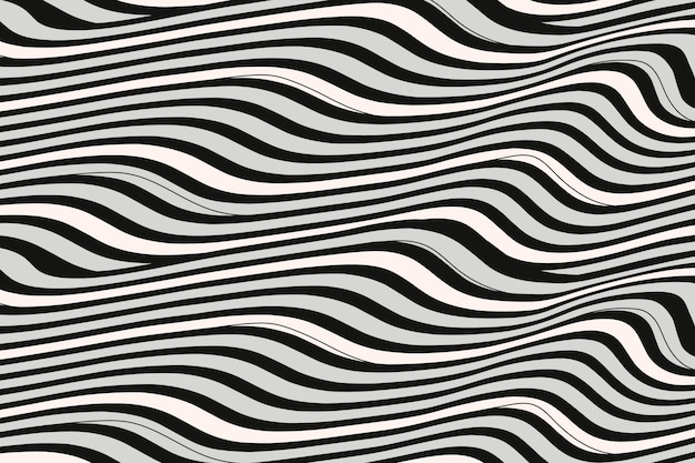 Free vector hand drawn wavy pattern design