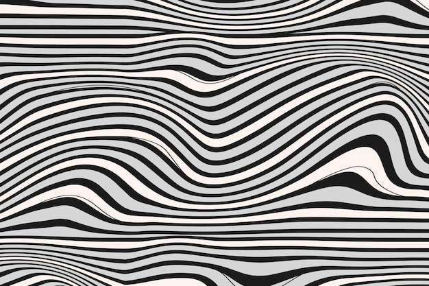 Hand drawn wavy pattern design