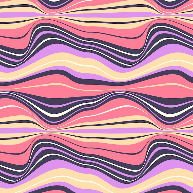 Hand drawn wavy pattern design