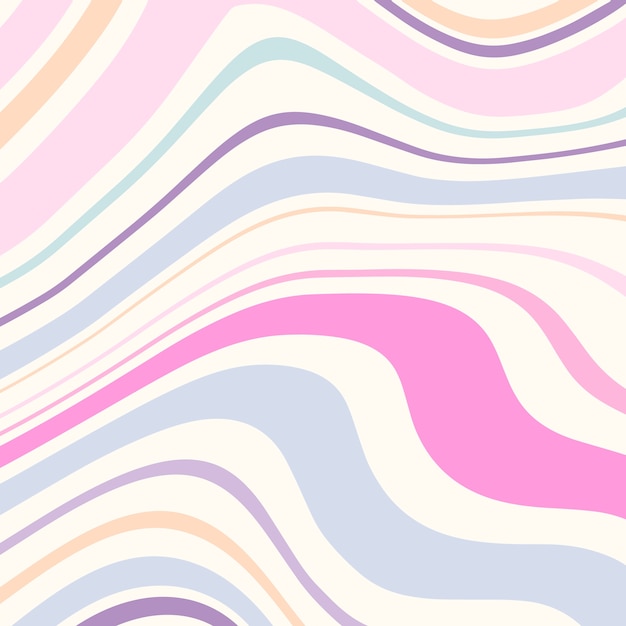 Free Vector | Hand drawn wavy pattern pattern design