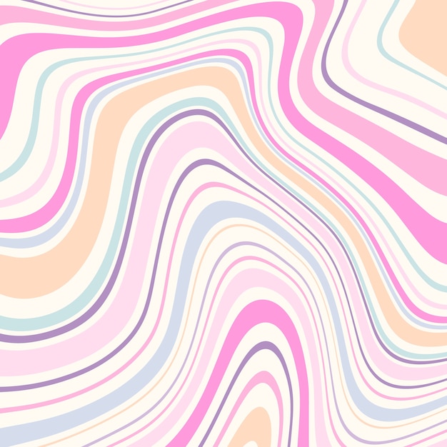 Free vector hand drawn  wavy pattern pattern design