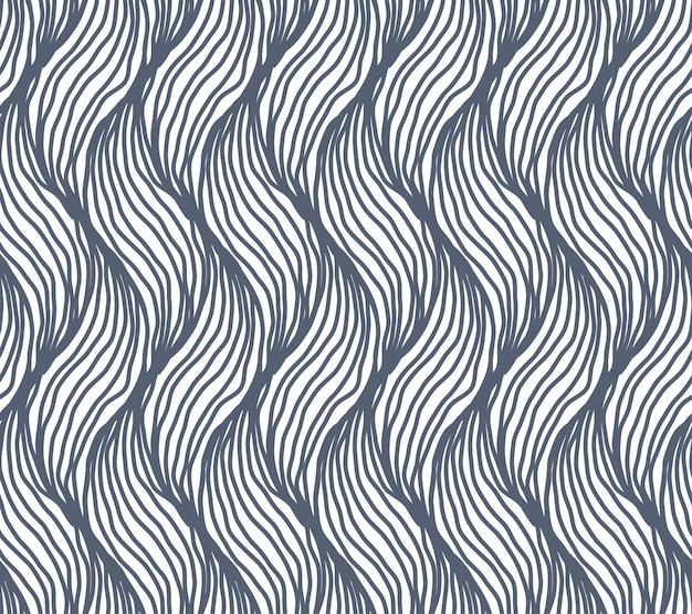 Get Creative with the Hand Drawn Wavy Pattern – Free Downloadable Vector Template