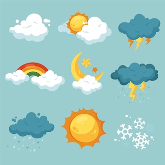 Hand drawn weather effects