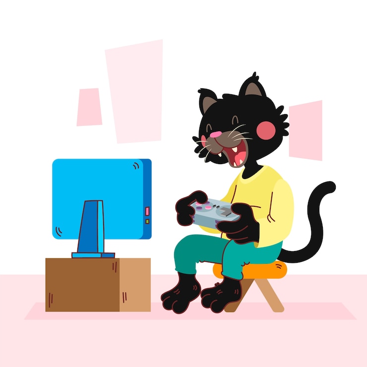Free Vector hand drawn wild animal doing human activities illustration