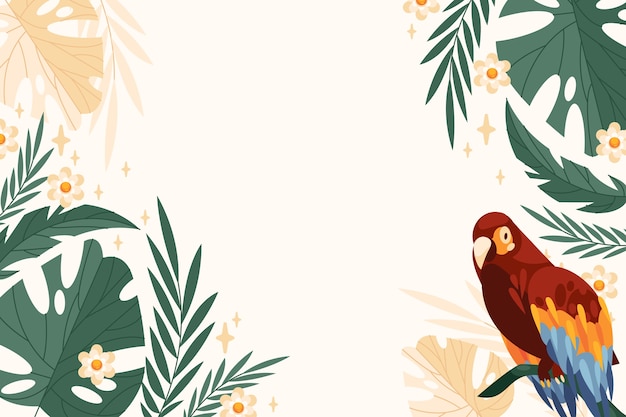 Free vector hand drawn wildlife background