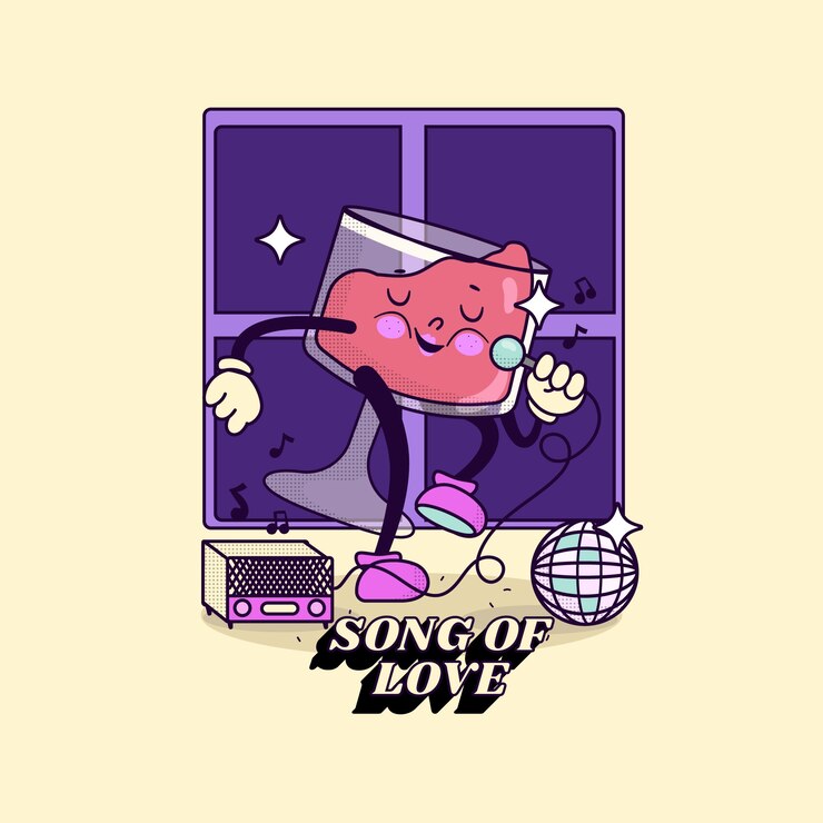 Free Vector hand drawn wine  cartoon illustration