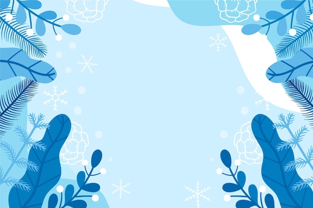 Free vector hand drawn winter background