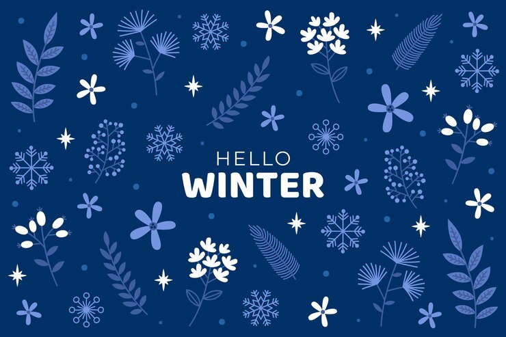 Free Vector hand drawn winter background