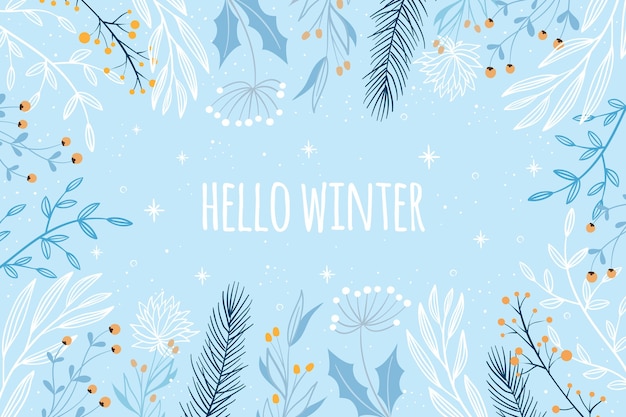 Free Vectors: Winter Backgrounds