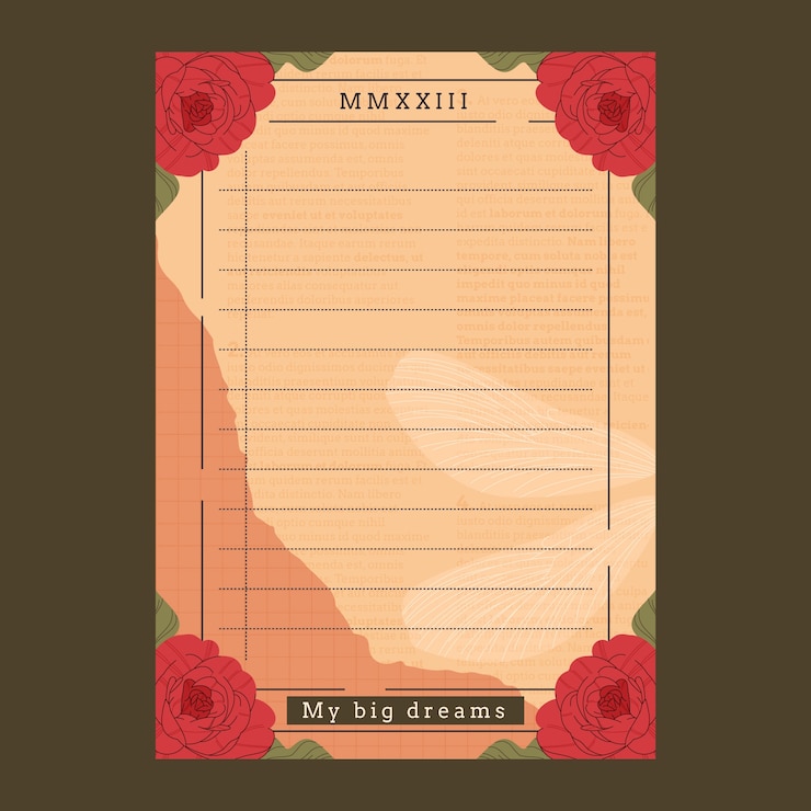 Free Vector hand drawn  wish list template