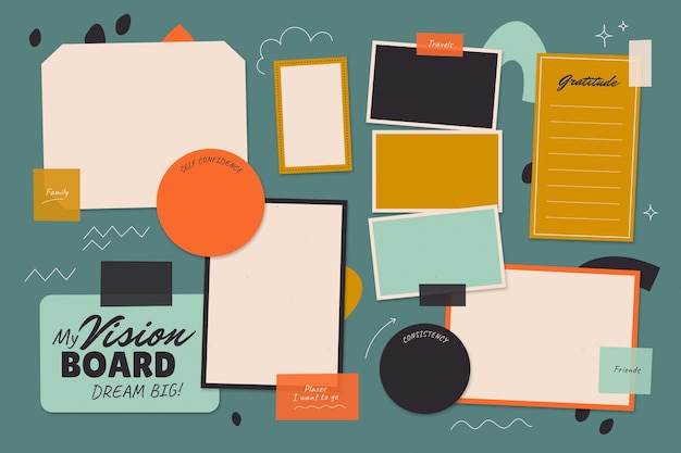 Vision board Vectors & Illustrations for Free Download