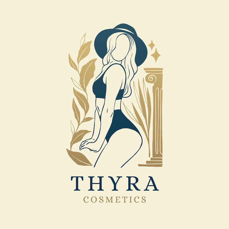 Free Vector hand-drawn woman logo template