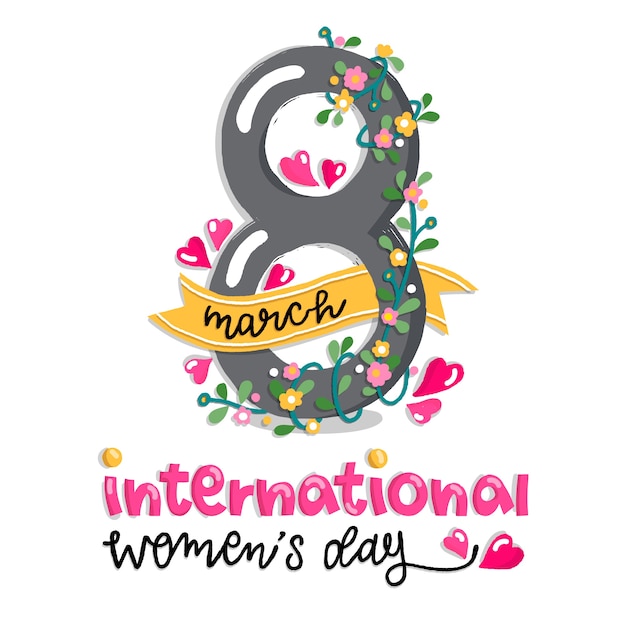 Free vector hand drawn women's day