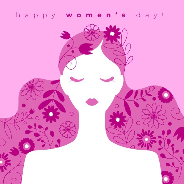 Hand-drawn womens day concept