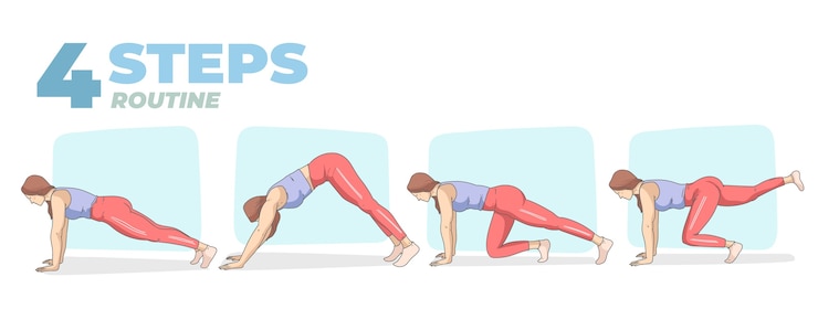 Free Vector hand drawn workout routine element collection