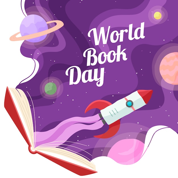 Free vector hand drawn world book day