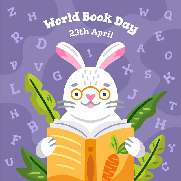 Free vector hand drawn world book day