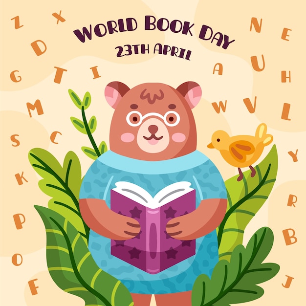Free vector hand drawn world book day