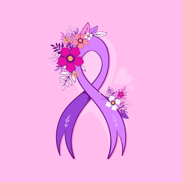 Free vector hand drawn world cancer day illustration