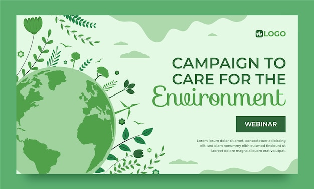 Hand drawn world environment day template design