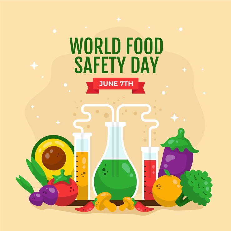 Free Vector hand drawn world food safety day illustration