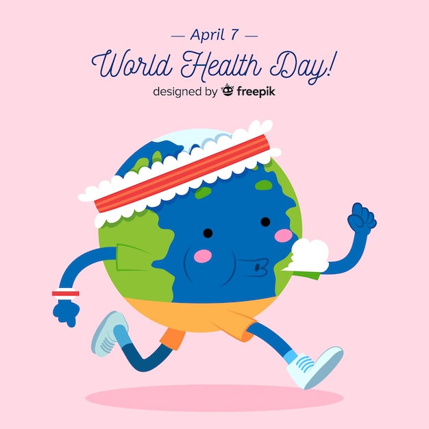 Free vector hand drawn world health day background