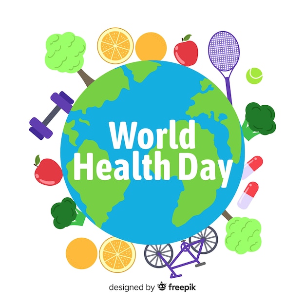 Free vector hand drawn world health day background