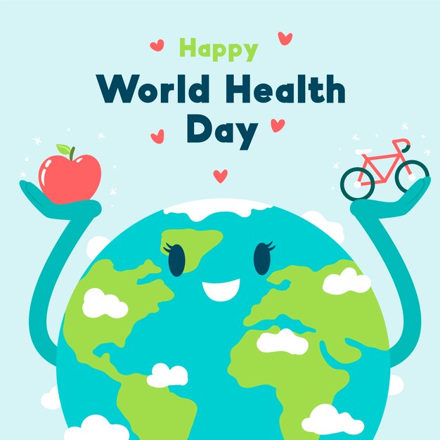 Hand drawn world health day wallpaper