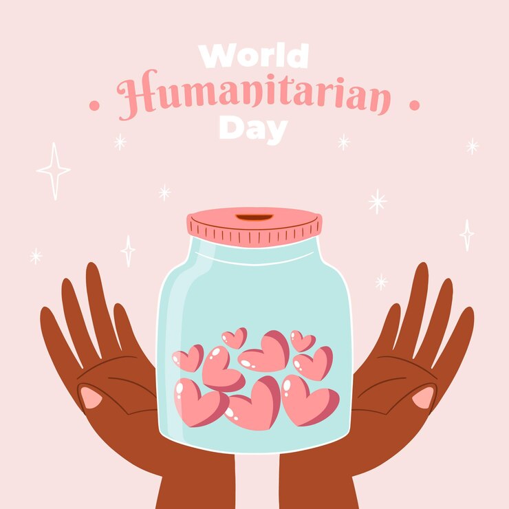Free Vector hand drawn world humanitarian day illustration