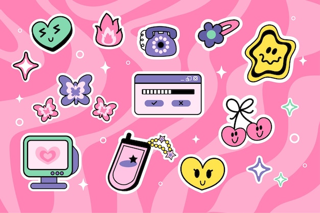 Download Cyber Y2K Aesthetic Mystery Bundle Wallpaper