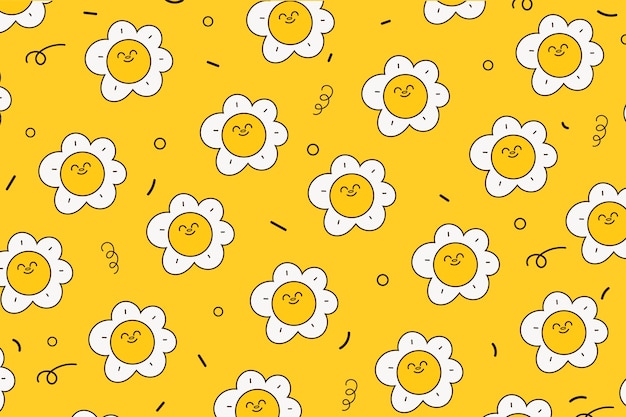 Free vector hand drawn yellow day background