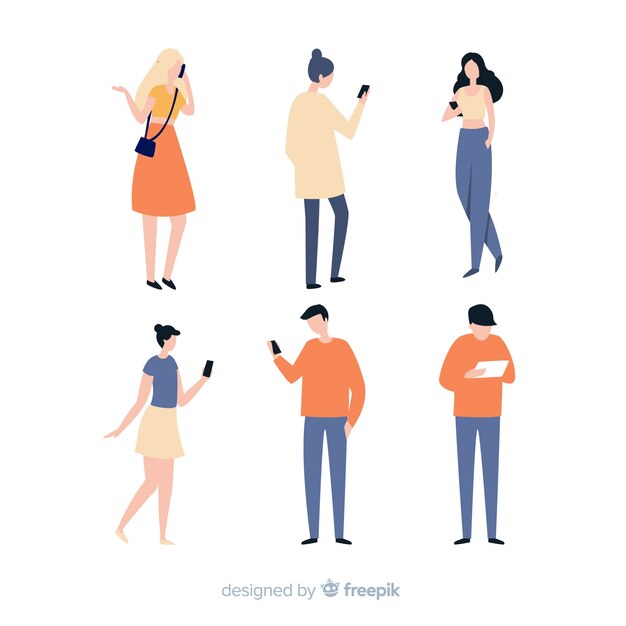 Ручной обращается молодые люди с помощью смартфона