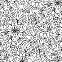 Free vector hand drawn zen doodle  pattern design