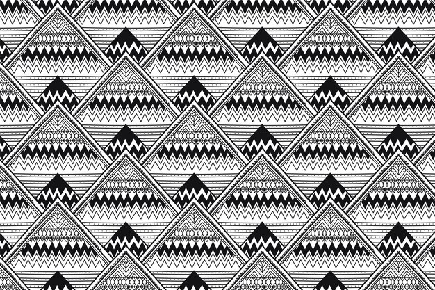 Hand drawn zen doodle pattern design