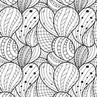 Free vector hand drawn zen doodle pattern illustration