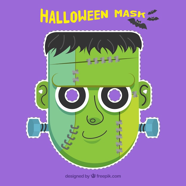 Free vector hand drawn zombie mask