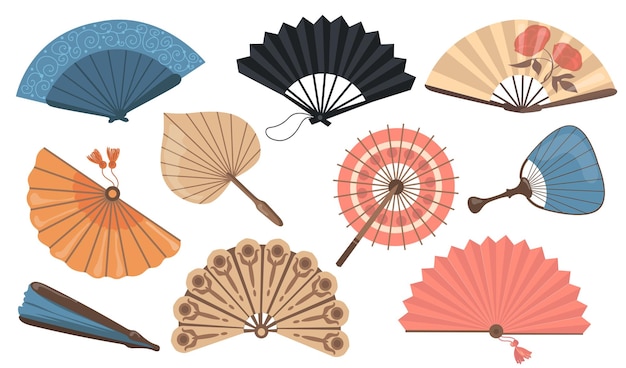 Hand fans set