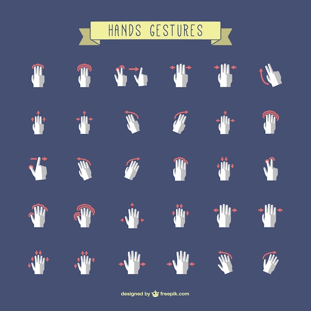 Коллекция жесты рук