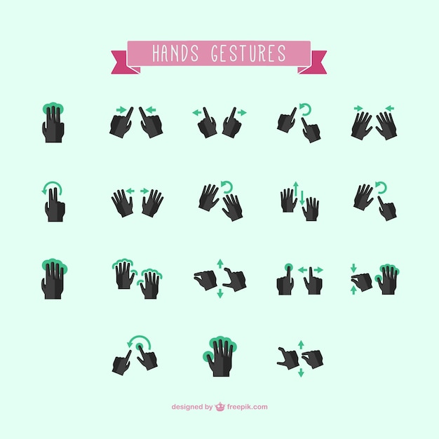 Hand gestures pack