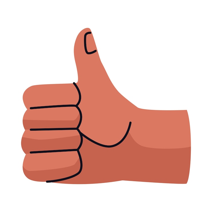 Free Vector hand human like gesture icon