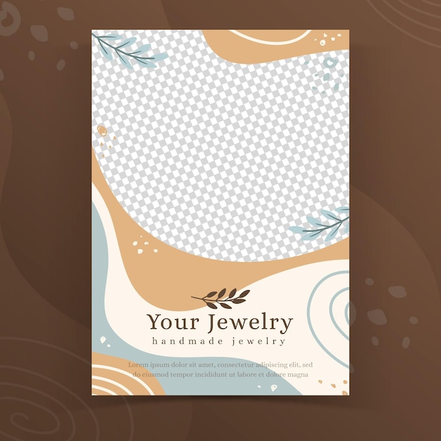Hand-made jewelry flyer template